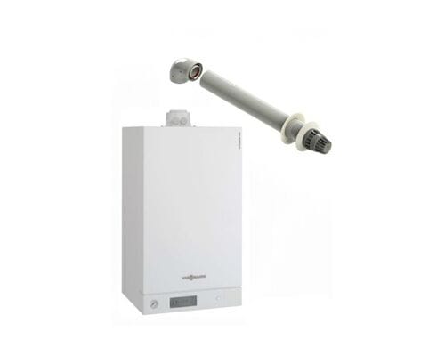 Пакет Viessmann: Котел двухконтурный Viessmann Vitodens 100-W + дымоход B1KC084